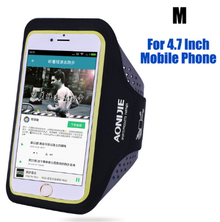 AONIJIE  Running Arm Pack Outdoor Sport Hiking Camping Gym Fitness 5.5 4.7 Inch Touch Screen iPhone 6S Mobile Phone Bag