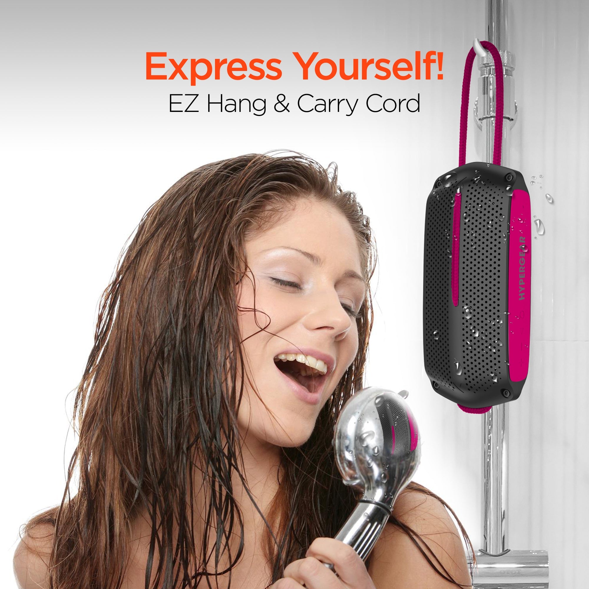 HyperGear Wave Water Resistant Wireless Speaker with Extended Battery Life (WATER-PRNT)
